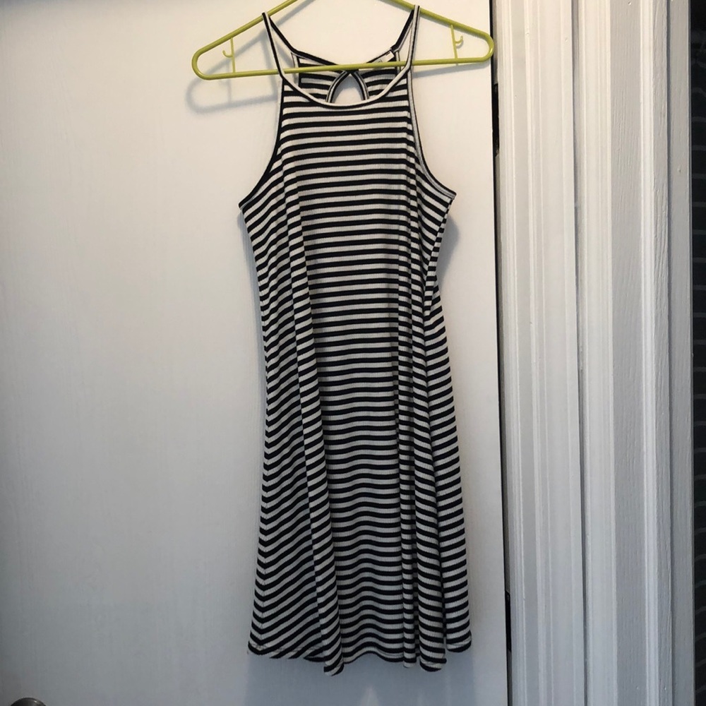 Striped skater dress